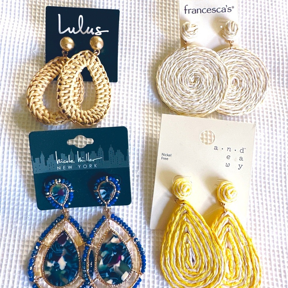 Jewelry Earrings Tear Drop Bundle New